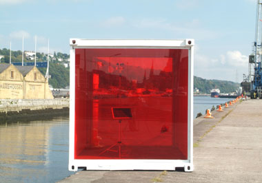 Iñigo Manglano-Ovalle:  Weather station (after Beckett) , 2008; installation shot, Cork Docklands; photo Dara McGrath; courtesy NSF